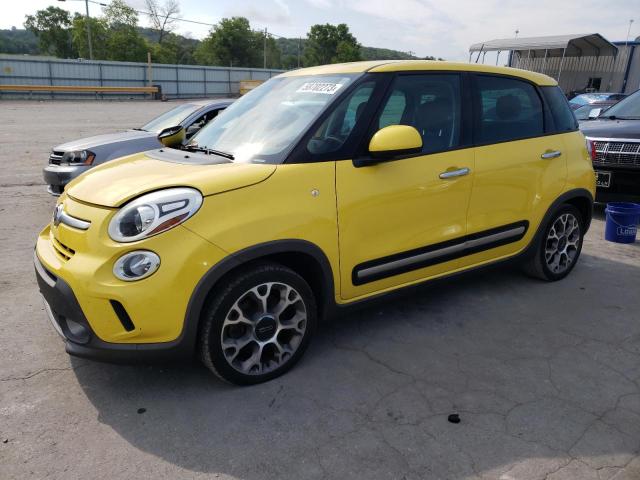 ZFBCFADH4EZ015933 - 2014 FIAT 500L TREKKING YELLOW photo 1