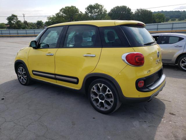 ZFBCFADH4EZ015933 - 2014 FIAT 500L TREKKING YELLOW photo 2