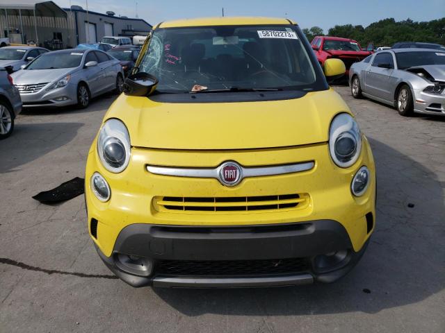 ZFBCFADH4EZ015933 - 2014 FIAT 500L TREKKING YELLOW photo 5