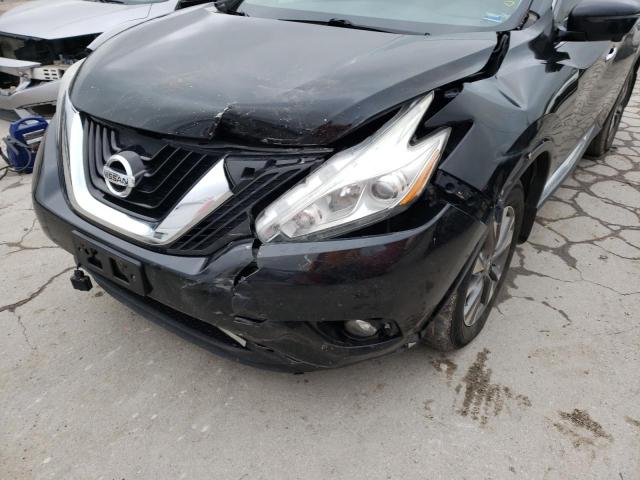 5N1AZ2MH5GN142696 - 2016 NISSAN MURANO S BLACK photo 9