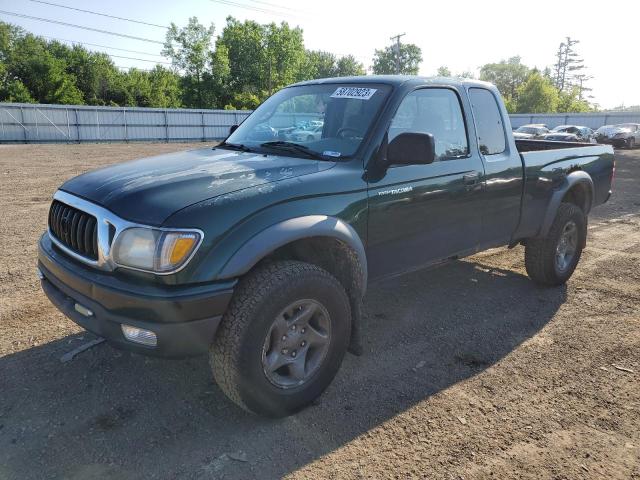 5TEWM72N21Z727075 - 2001 TOYOTA TACOMA XTRACAB GREEN photo 1