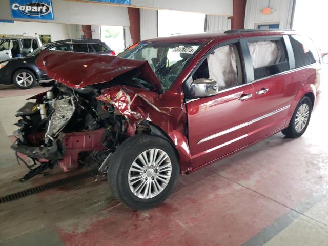 2C4RC1CG3FR657435 - 2015 CHRYSLER TOWN & COU TOURING L RED photo 1