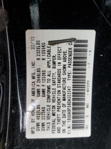 19UUA9F58DA003347 - 2013 ACURA TL TECH BLACK photo 12