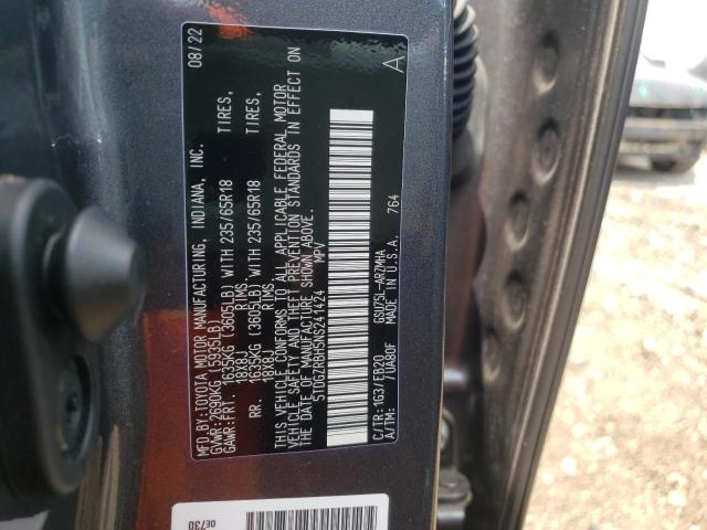 5TDGZRBH5NS241424 - 2022 TOYOTA HIGHLANDER XLE Grafit foto 13