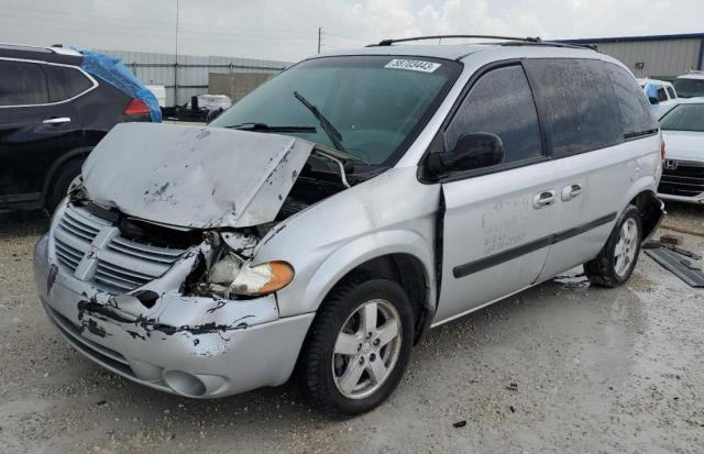 1D4GP45RX6B592984 - 2006 DODGE CARAVAN SXT SILVER photo 1