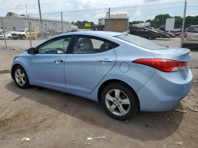 KMHDH4AE6BU091892 - 2011 HYUNDAI ELANTRA GLS BLUE photo 2