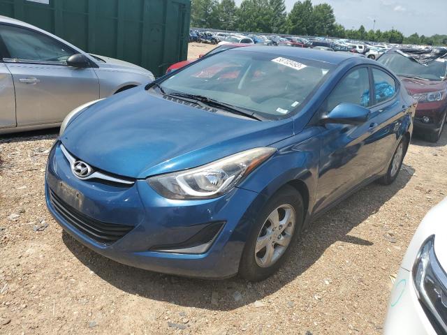 KMHDH4AE1EU200733 - 2014 HYUNDAI ELANTRA SE BLUE photo 1