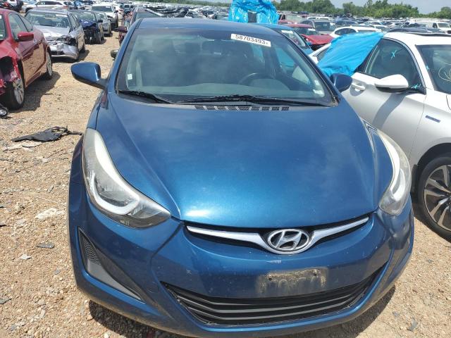 KMHDH4AE1EU200733 - 2014 HYUNDAI ELANTRA SE BLUE photo 5