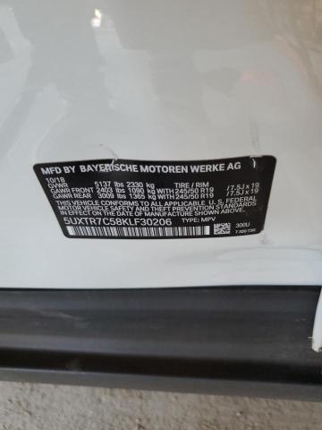 5UXTR7C58KLF30206 - 2019 BMW X3 SDRIVE30I Beyaz fotoğraf 12