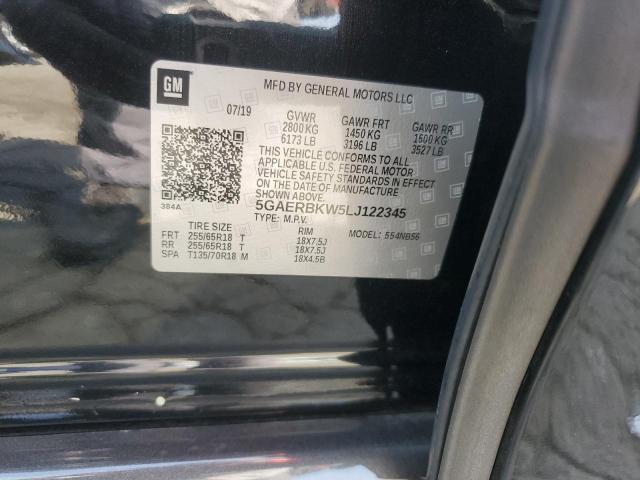 5GAERBKW5LJ122345 - 2020 BUICK ENCLAVE ESSENCE შავი ფოტო 13