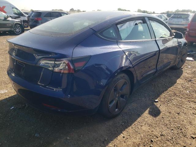 5YJ3E1EA0PF504145 - 2023 TESLA MODEL 3 BLUE photo 3