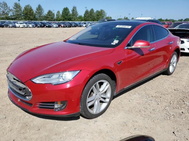5YJSA1CN5DFP08383 - 2013 TESLA MODEL S Qırmızı foto 1