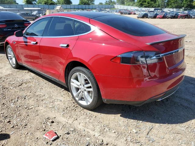 5YJSA1CN5DFP08383 - 2013 TESLA MODEL S Qırmızı foto 2