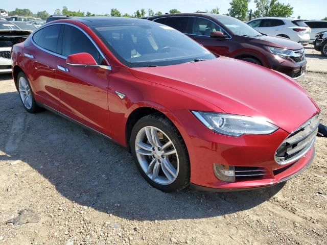 5YJSA1CN5DFP08383 - 2013 TESLA MODEL S Qırmızı foto 4