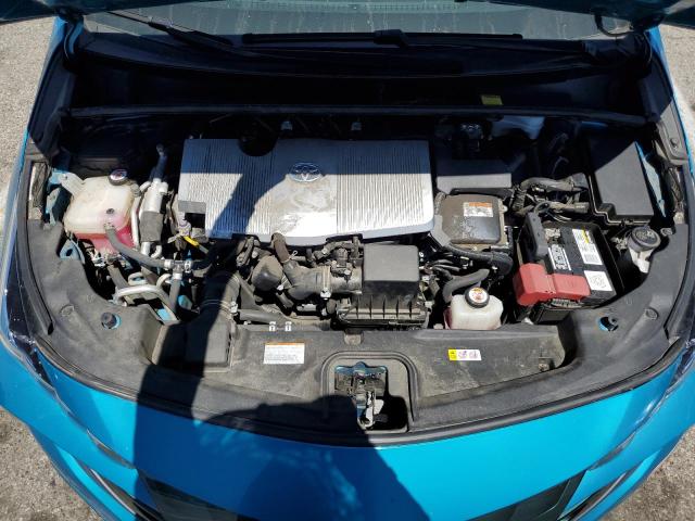 JTDKARFP7H3032274 - 2017 TOYOTA PRIUS PRIM TEAL photo 11