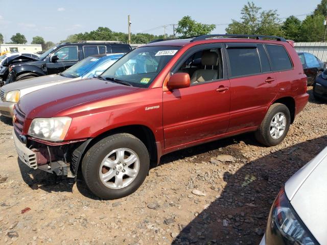 JTEHF21A210036127 - 2001 TOYOTA HIGHLANDER BURGUNDY photo 1