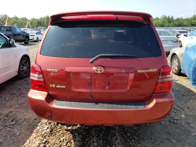 JTEHF21A210036127 - 2001 TOYOTA HIGHLANDER BURGUNDY photo 6