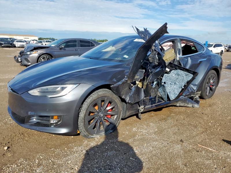 5YJSA1E47KF341410 - 2019 TESLA MODEL S GRAY photo 1