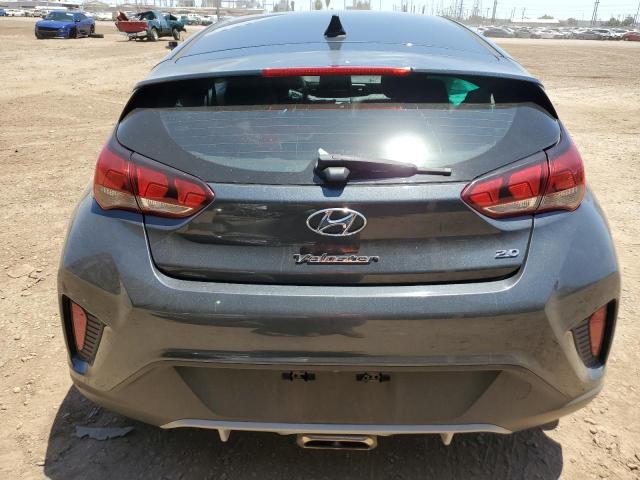 KMHTG6AF1KU019906 - 2019 HYUNDAI VELOSTER BASE GRAY photo 6