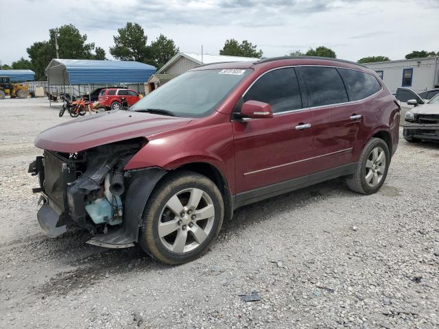 1GNKRJKD5FJ207689 - 2015 CHEVROLET TRAVERSE LTZ MAROON photo 1