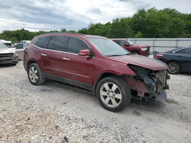 1GNKRJKD5FJ207689 - 2015 CHEVROLET TRAVERSE LTZ MAROON photo 4