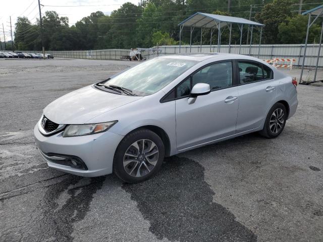 19XFB2F92DE072837 - 2013 HONDA CIVIC EXL ვერცხლისფერი ფოტო 1