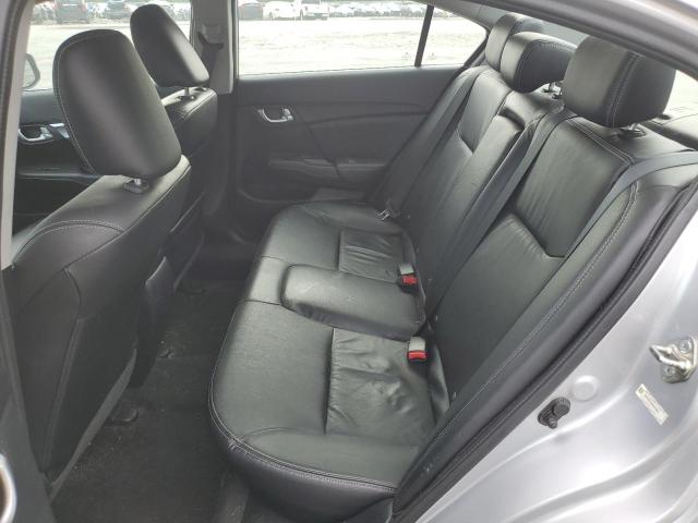 19XFB2F92DE072837 - 2013 HONDA CIVIC EXL ვერცხლისფერი ფოტო 10