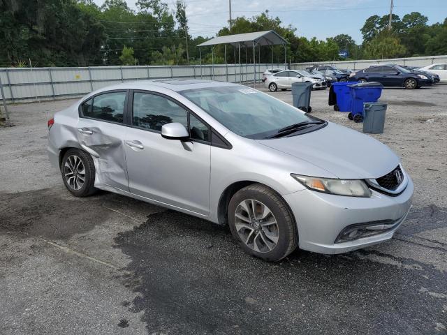 19XFB2F92DE072837 - 2013 HONDA CIVIC EXL ვერცხლისფერი ფოტო 4