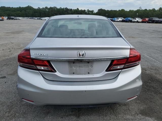 19XFB2F92DE072837 - 2013 HONDA CIVIC EXL ვერცხლისფერი ფოტო 6