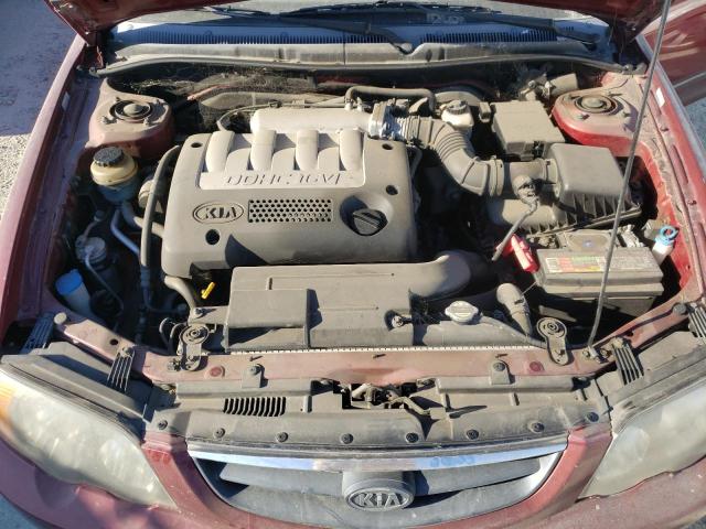 KNAFB161335105498 - 2003 KIA SPECTRA GS MAROON photo 11