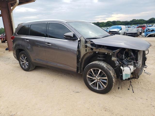 5TDKZRFH7KS563904 - 2019 TOYOTA HIGHLANDER SE GRAY photo 4