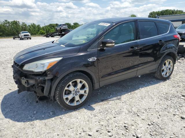 1FMCU9HX7DUC16784 - 2013 FORD ESCAPE SEL BLACK photo 1