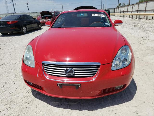 JTHFN48Y730045128 - 2003 LEXUS SC 430 RED photo 5