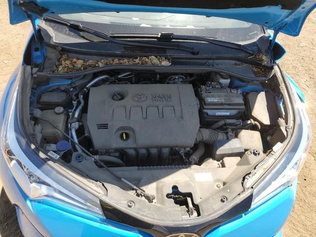 NMTKHMBX2KR075574 - 2019 TOYOTA C-HR XLE BLUE photo 11