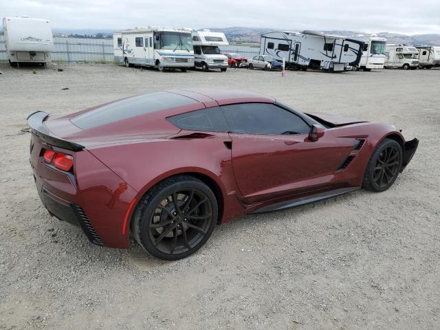 1G1YW2D76K5120615 - 2019 CHEVROLET CORVETTE GRAND SPORT 1LT BURGUNDY photo 3