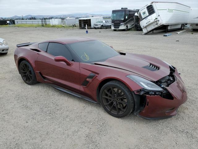 1G1YW2D76K5120615 - 2019 CHEVROLET CORVETTE GRAND SPORT 1LT BURGUNDY photo 4