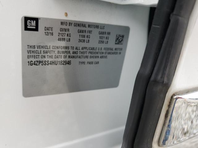 1G4ZP5SS4HU182946 - 2017 BUICK LACROSSE ESSENCE თეთრი ფოტო 12