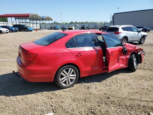 3VWD07AJ2EM434486 - 2014 VOLKSWAGEN JETTA SE RED photo 3