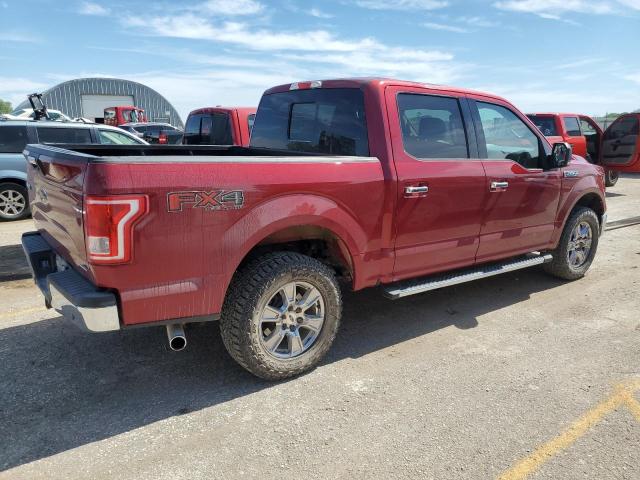 1FTEW1EF1FKE16059 - 2015 FORD F150 SUPERCREW RED photo 3