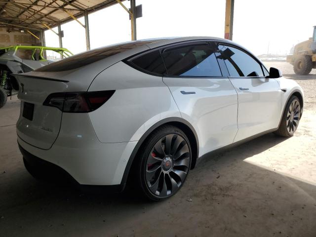 7SAYGDEF5NF523321 - 2022 TESLA MODEL Y WHITE photo 3