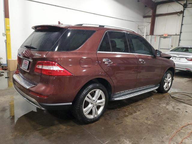4JGDA5HB6DA249609 - 2013 MERCEDES-BENZ ML 350 4MATIC MAROON photo 3