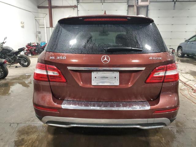 4JGDA5HB6DA249609 - 2013 MERCEDES-BENZ ML 350 4MATIC MAROON photo 6