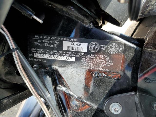 1HD1FCW186Y711037 - 2006 HARLEY-DAVIDSON FLHTCUI 紫色 照片 10