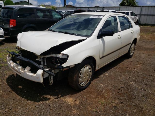 1NXBR32E04Z284670 - 2004 TOYOTA COROLLA CE WHITE photo 1