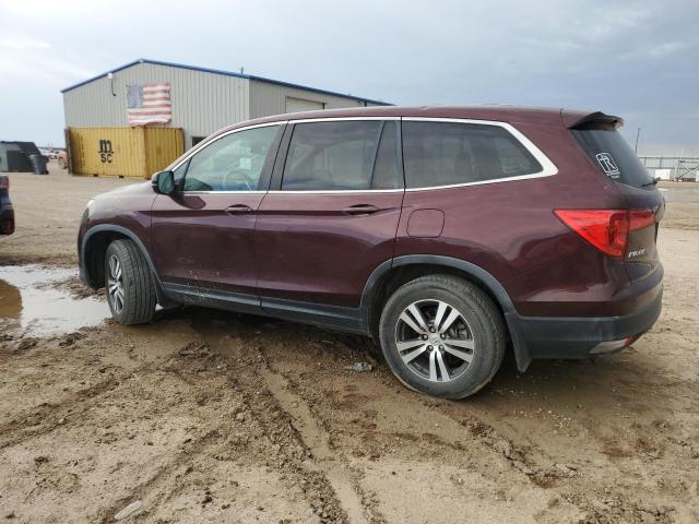 5FNYF5H65HB011211 - 2017 HONDA PILOT EXL BURGUNDY photo 2