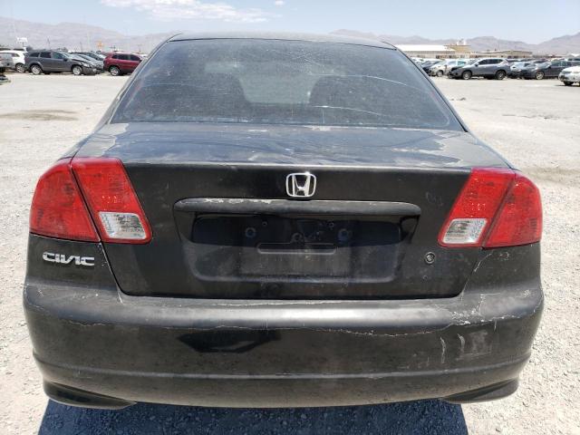 1HGES16385L017305 - 2005 HONDA CIVIC DX VP BLACK photo 6