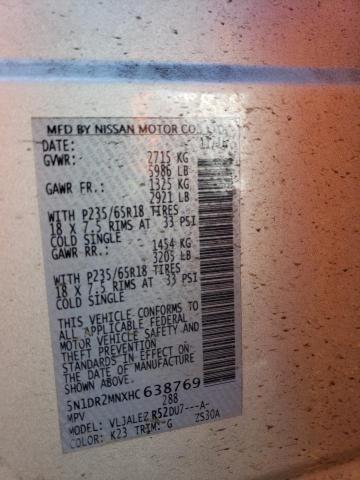 5N1DR2MNXHC638769 - 2017 NISSAN PATHFINDER S SILVER photo 13