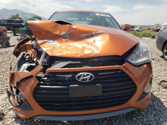 KMHTC6AE1FU229706 - 2015 HYUNDAI VELOSTER TURBO ORANGE photo 5