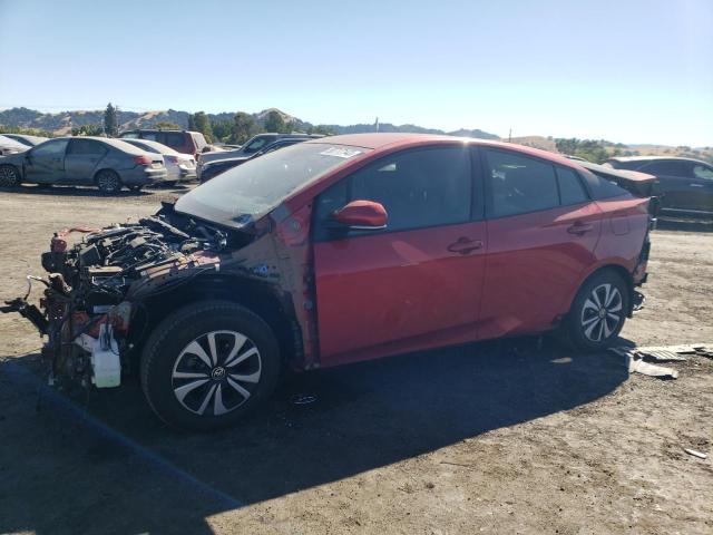 JTDKARFP2H3051394 - 2017 TOYOTA PRIUS PRIM RED photo 1