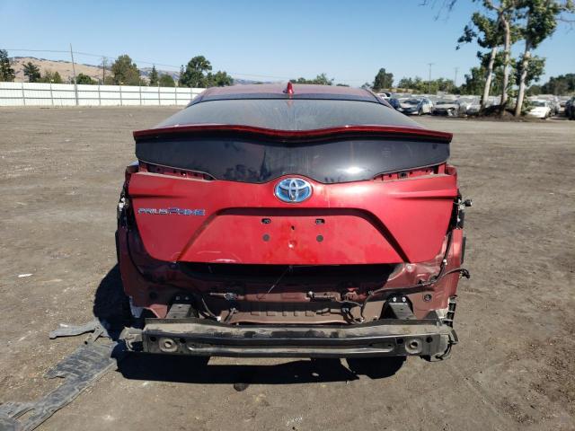 JTDKARFP2H3051394 - 2017 TOYOTA PRIUS PRIM RED photo 6